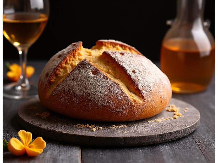 Pan de autor con gastronomía regional de Asturias