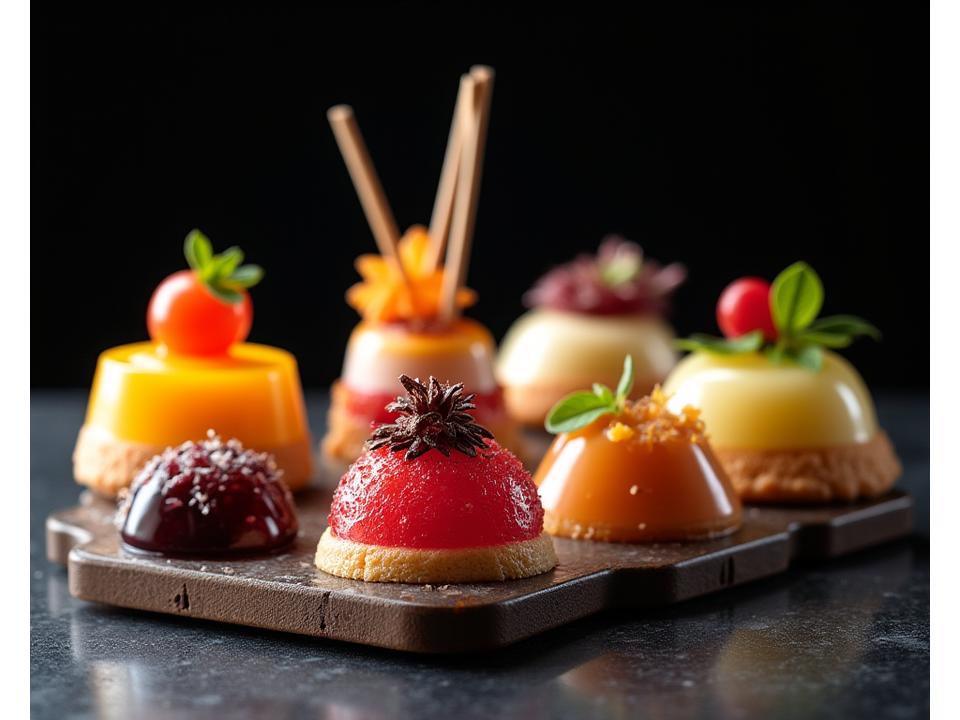 Postres creativos con artesanía e innovación